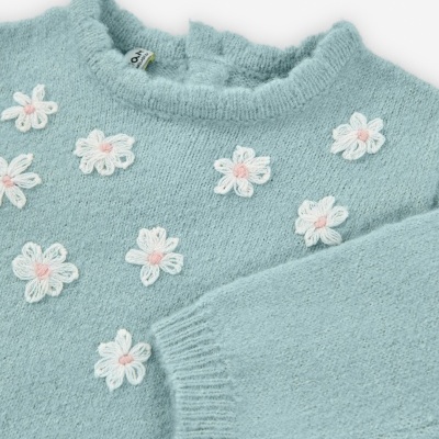 Vestido malha c/ flores