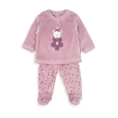 Conjunto rosa de bebé