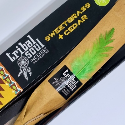 Incenso Tribal Soul Sweetgrass + Cedar