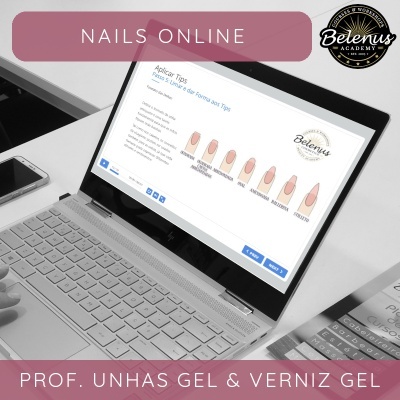 Curso Profissional Unhas de Gel & Verniz Gel: e-Learning
