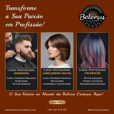 Cursos de Cabeleireiro e Barbearia
