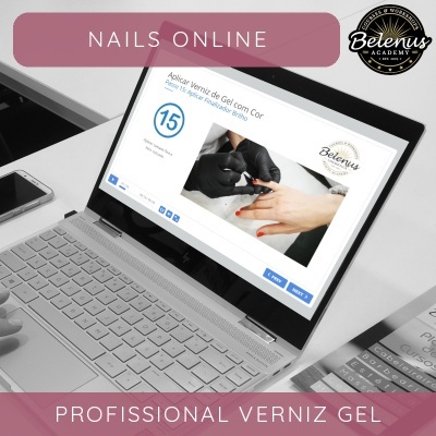 Curso Profissional de Unhas de Verniz Gel: e-Learning