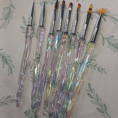 Conjunto 8 pinceis Nail Art