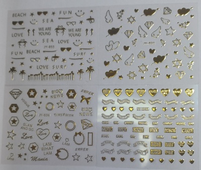 Stickers Mix Dourado