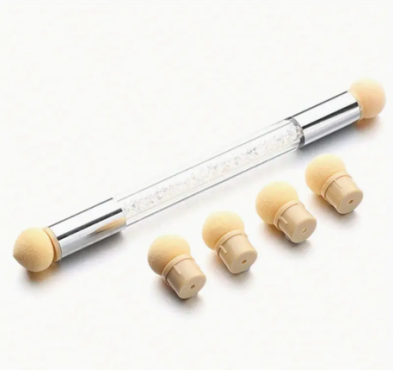 Pincel Glitter de Esponja Nailart