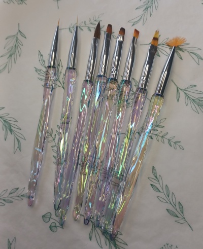 Conjunto 8 pinceis Nail Art