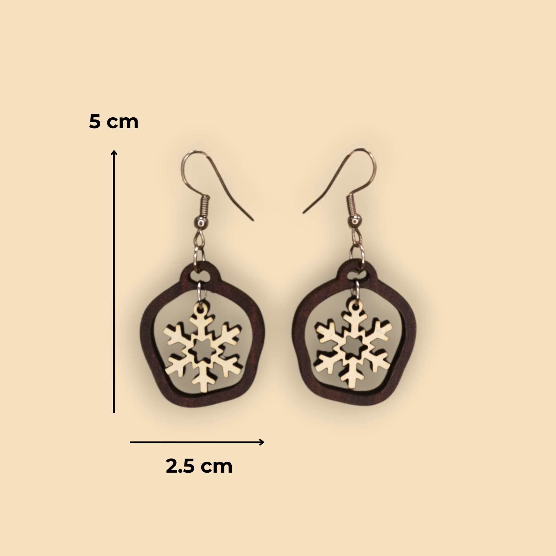 Brincos Floco de Neve Brincos Floco de Neve