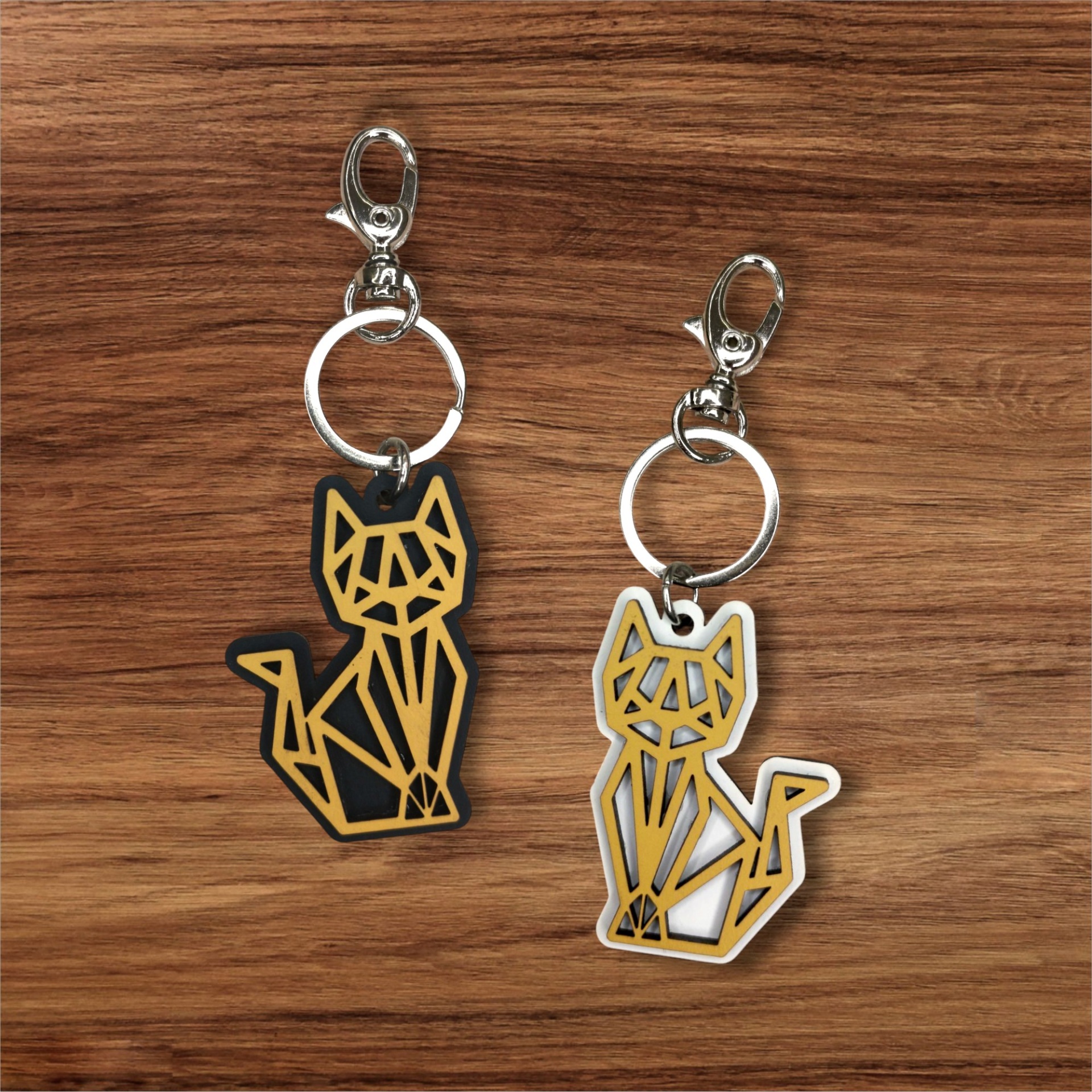 Porta-chaves Gato Origami Porta-chaves Gato Origami