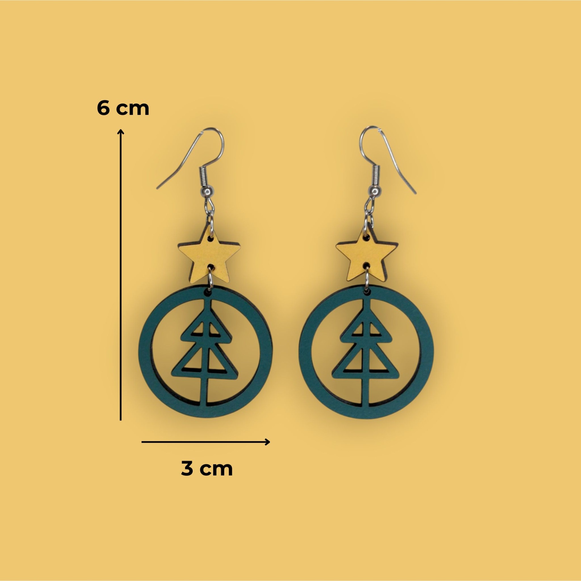 Brincos Pinheiro de Natal Brincos Pinheiro de Natal