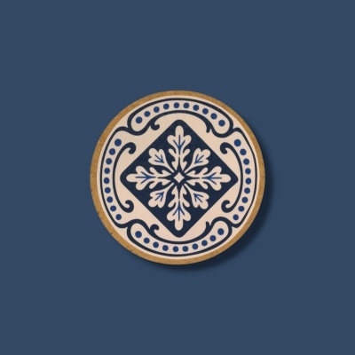 Base de Copos Azulejos