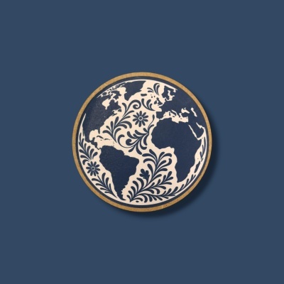 Base de Copos Azulejos