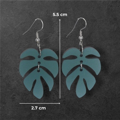 Brincos Monstera