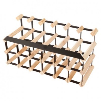 "Mensolas display" para 18 garrafas