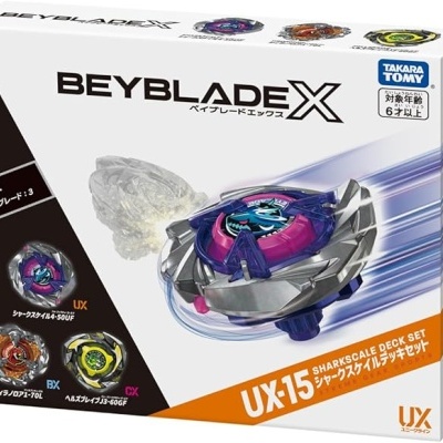Takara Tomy Beyblade X UX-15 Shark Scale Deck Set