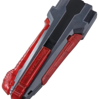 Beyblade X BX-41 Rubber Red Custom Grip (Gunmetal Version)