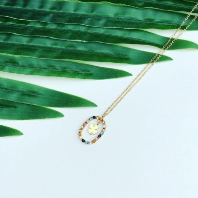 Colar&#x20;em&#x20;A&#x00E7;o&#x20;Dourado&#x20;com&#x20;Zirc&#x00F3;nia&#x20;Mystic