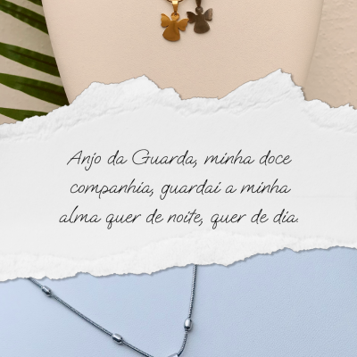 Colar&#x20;em&#x20;A&#x00E7;o&#x20;Anjo&#x20;da&#x20;Guarda