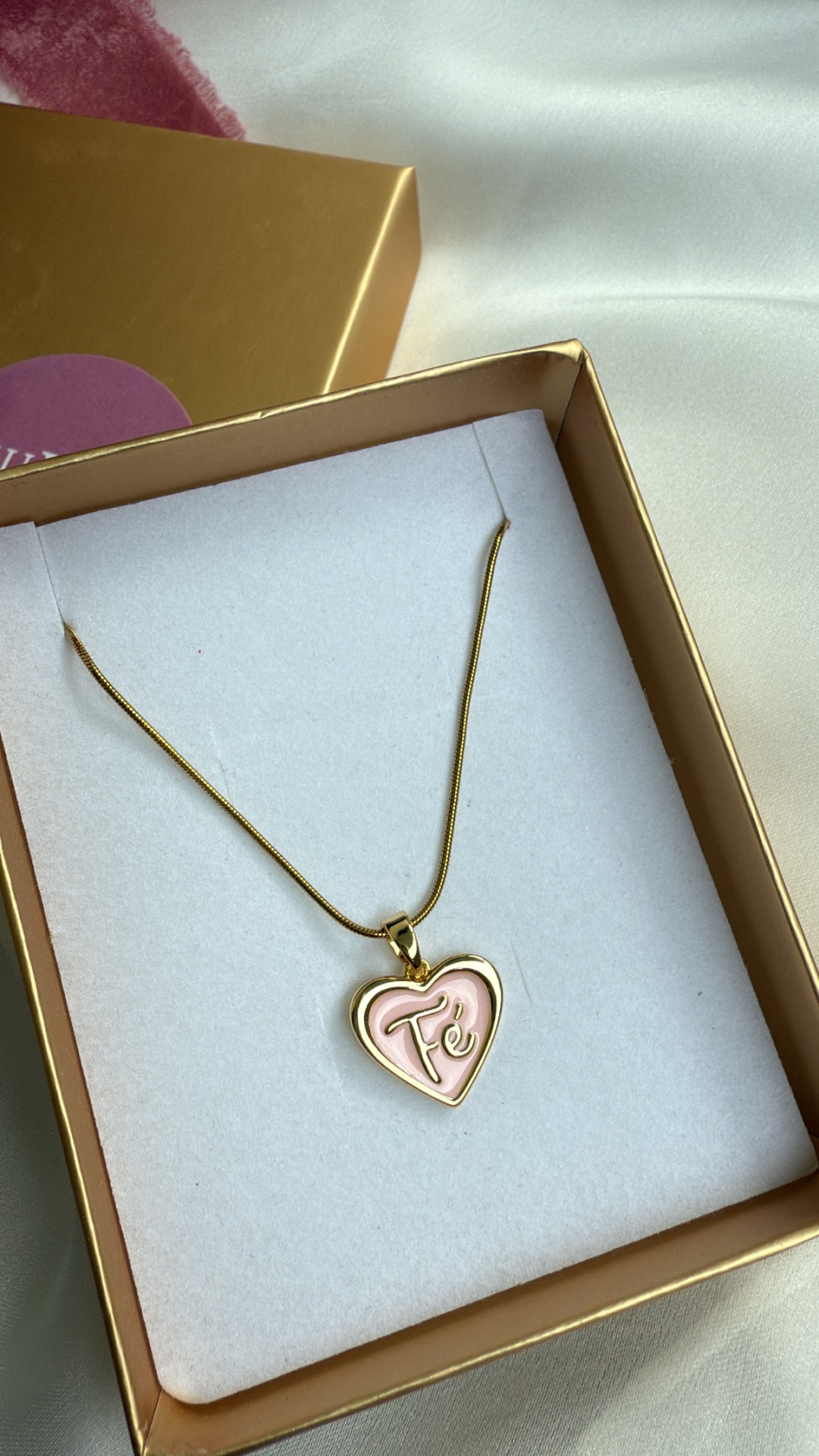 Colar outubro Rosa com fé 🩷