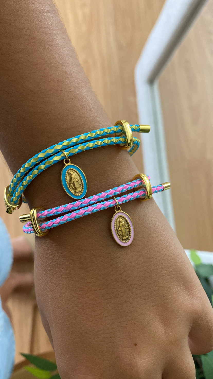 Pulseira august padrão com nossa senhora