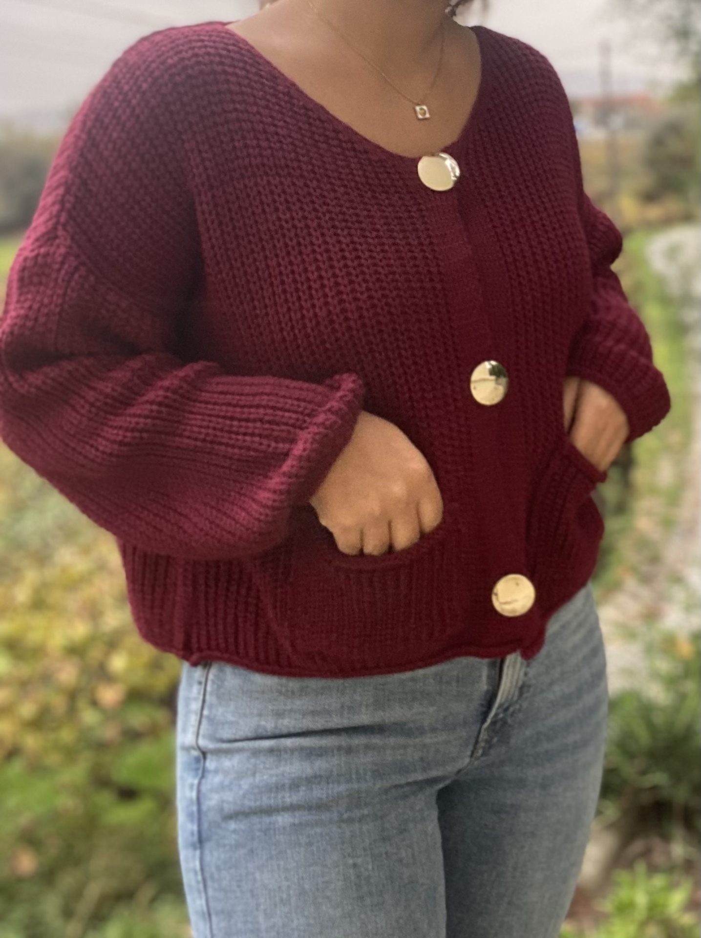Cardigan bordeaux