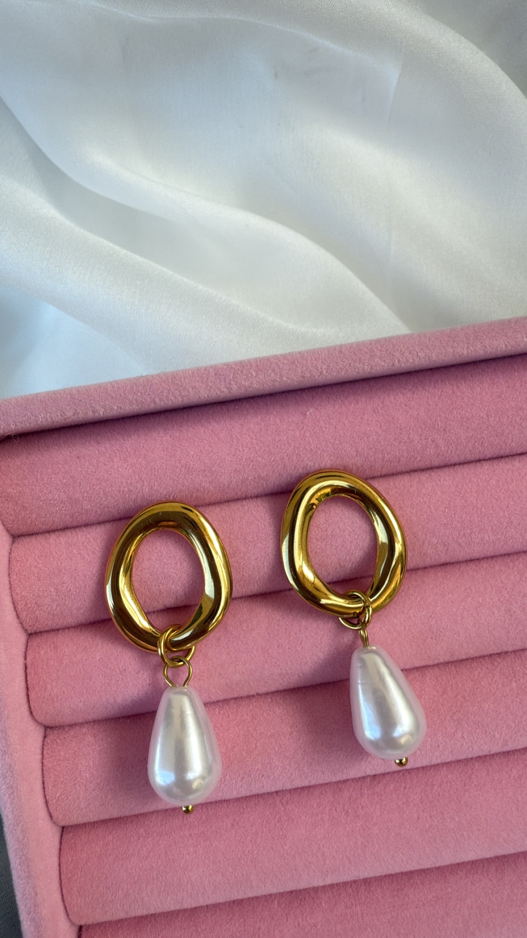 Brincos Classic pearl