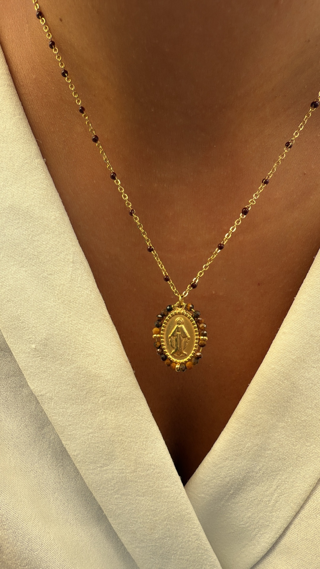 Colar nossa senhora brown