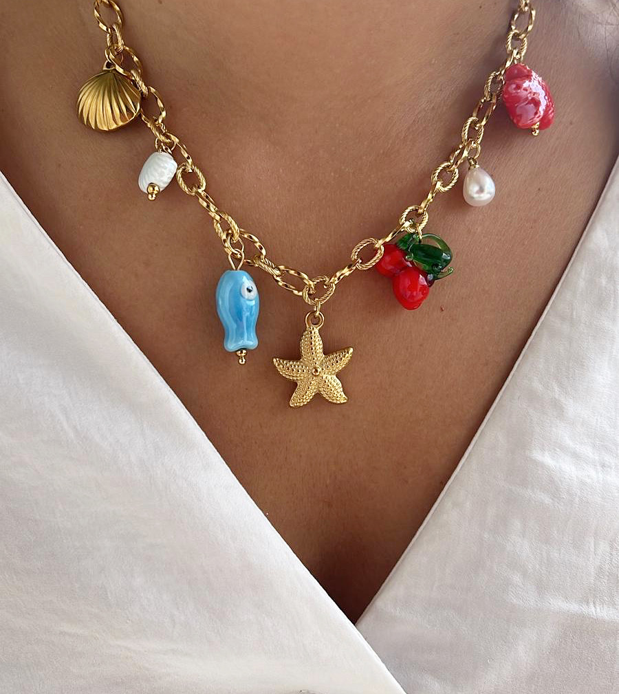 Colar multi pendentes ☀️