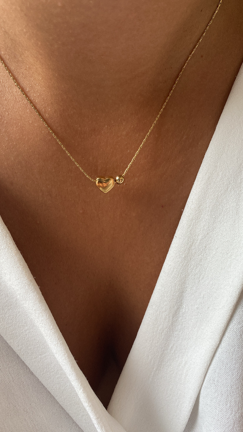 Colar com coração mini
