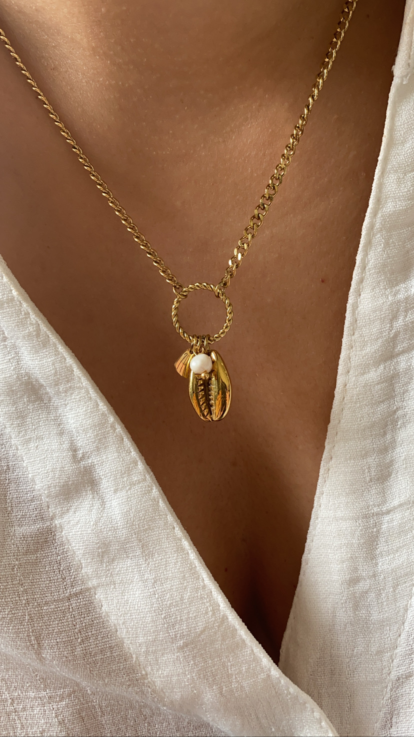 Colar búzio e concha