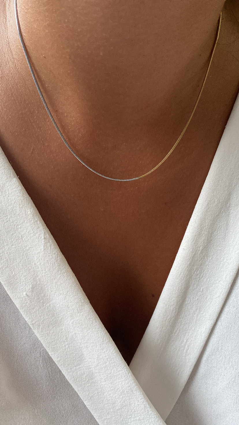 Colar mix dourado e prateado