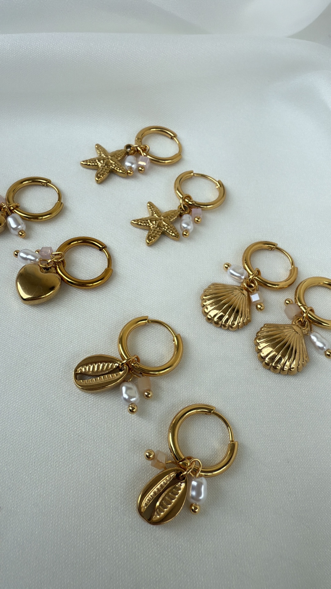 Argolinhas com pendentes