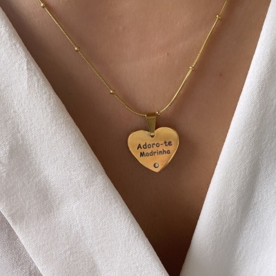 Colar adoro te madrinha