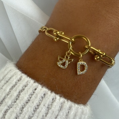 Pulseira&#x20;anjo&#x2F;&#x20;cora&#x00E7;&#x00E3;o&#x20;e&#x20;letra