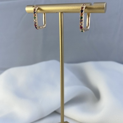 Brincos shine coloridos