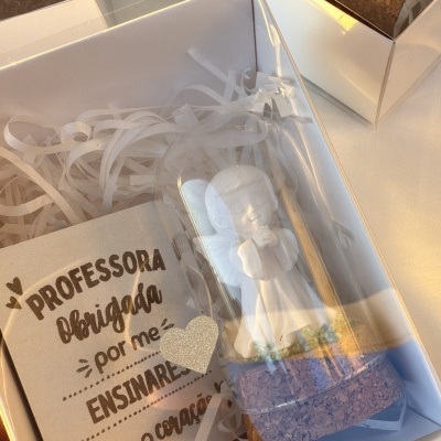 Caixa&#x20;com&#x20;c&#x00FA;pula&#x20;anjinho&#x20;menina&#x20;&#x2F;&#x20;menino