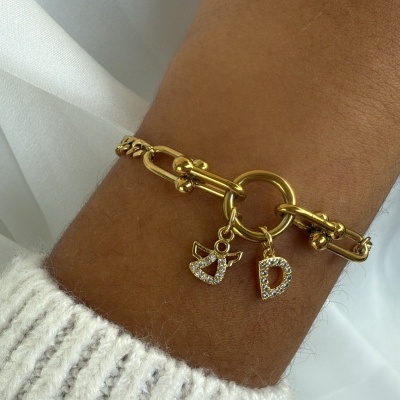 Pulseira&#x20;anjo&#x2F;&#x20;cora&#x00E7;&#x00E3;o&#x20;e&#x20;letra