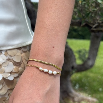 Pulseira dupla pearl