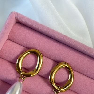 Brincos Classic pearl