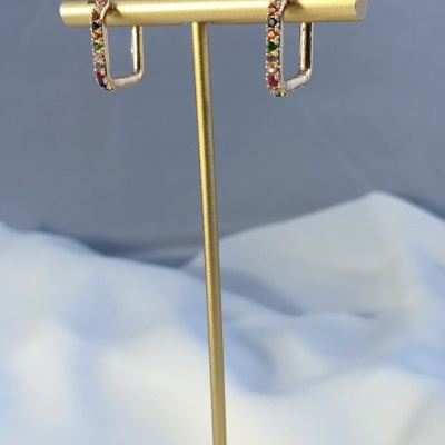 Brincos shine coloridos