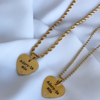 Colar adoro te mãe