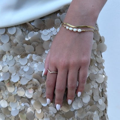 Pulseira dupla pearl