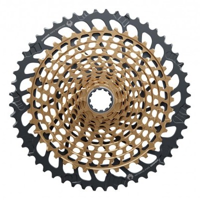 Cassete Sram XG-1299 Eagle 12-speed - 10-52D - Arco íris/Cobre/Dourado