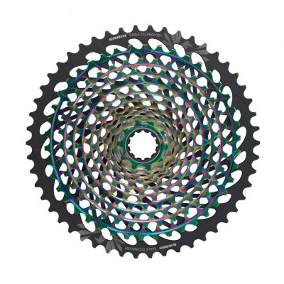 Cassete Sram XG-1299 Eagle 12-speed - 10-52D - Arco íris/Cobre/Dourado