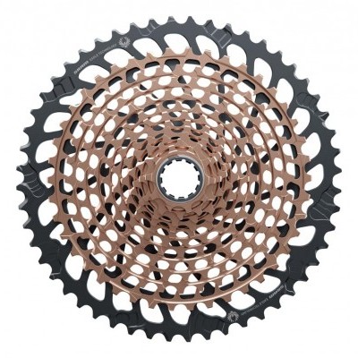 Cassete Sram XG-1299 Eagle 12-speed - 10-52D - Arco íris/Cobre/Dourado