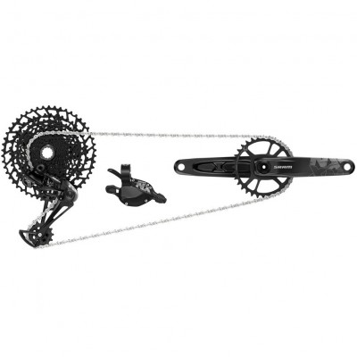 Conjunto de transmissão para bicicleta preto com logotipo SHIMANO