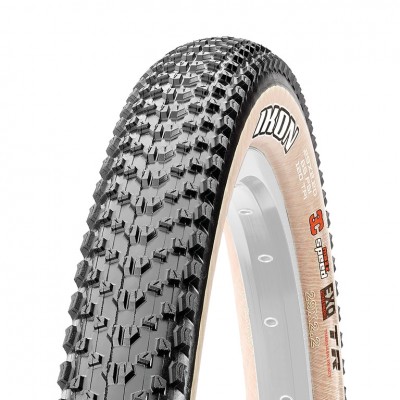 Pneu de bicicleta IKON preto com banda lateral cru e cravos quadrados