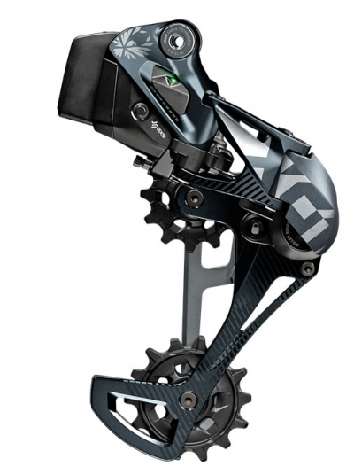 Derailleur traseiro de bicicleta em metal e plástico, preto e cinza, com texto XTR 9230.