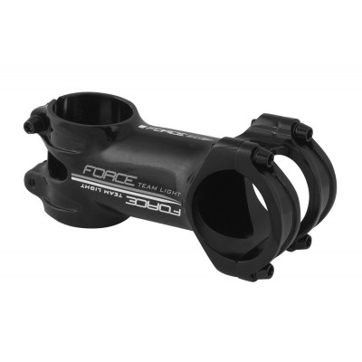 Suporte de guiador de bicicleta preto com texto 'FORCE TEAM LIGHT'