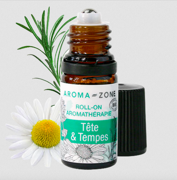 Roll-on de óleos essenciais Cabeça & Têmporas Roll-on de óleos essenciais Cabeça & Têmporas
