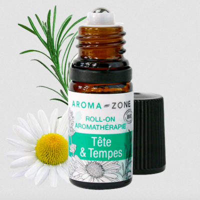 Roll-on de óleos essenciais Cabeça & Têmporas